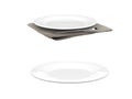 Empty dish isolated on white