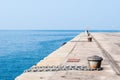 Empty dock in the harbor of Trieste