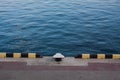 empty dock in the sea port Royalty Free Stock Photo