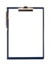 Empty document in a clipboard Royalty Free Stock Photo
