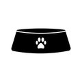 Empty dog bowl icon isolated on a white background. Vector illustration. Royalty Free Stock Photo