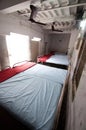 Empty dormitory in a clinic in Bihar, India