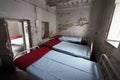 Empty dormitory in a clinic in Bihar, India