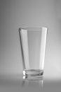 Empty drinking glass