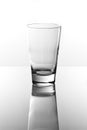 Empty drinking glass