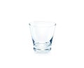 Empty drinking glass on white background