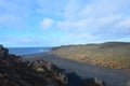 Empty Dritvik Black Sand Beach in Rural Iceland