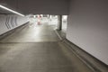 Empty driveway in concrete parking garage Royalty Free Stock Photo