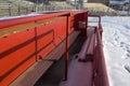 Empty dugout Royalty Free Stock Photo