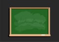 Empty education blackboard flat design