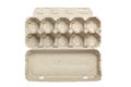 Empty egg carton Royalty Free Stock Photo