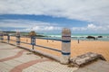 El Sardinero beach promenade, Santander, Spain Royalty Free Stock Photo