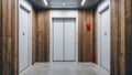 empty elevator in a modern building Royalty Free Stock Photo