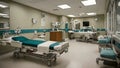 Empty Emergency Room At Hospitals Clinics