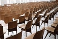 empty empty chairs in the modern officeempty empty chairs in the modern officeempty chairs at a modern office hall Royalty Free Stock Photo