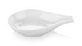 Empty Empty small ceramic serving dish for food isolated on whit Royalty Free Stock Photo
