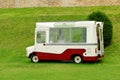 Empty English ice cream van