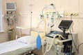 Empty equipped place in intensive care Royalty Free Stock Photo