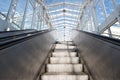 Empty escalator Royalty Free Stock Photo