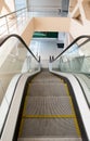 Empty escalator stairs Royalty Free Stock Photo