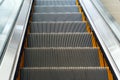 Empty escalator stairs in a mall or subway Royalty Free Stock Photo