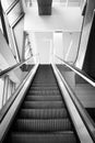 Empty escalator stairs in Paris metro system Royalty Free Stock Photo