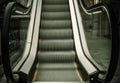 Empty escalator stairs