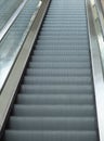 Empty escalator stairs in subway station or shopping mall Royalty Free Stock Photo