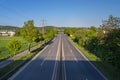 An empty expressway in Germany in the middle of the day due to the COVID-19 coronavirus pandemic.