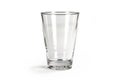 Empty faceted glass isolated on a white background with clipping path Royalty Free Stock Photo