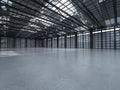 Empty factory interior Royalty Free Stock Photo