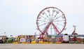 Empty fairground with no people