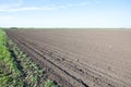 Empty farm field