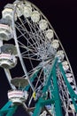 Vintage Ferris Wheel at Night Royalty Free Stock Photo
