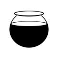 Empty fish bowl icon