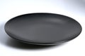 Empty flat Black plate with rounded edges Royalty Free Stock Photo