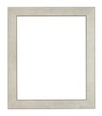 Empty flat gray wooden picture frame