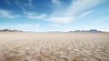 Ethereal Desert Landscape With Hyper-realistic Water: A Photorealistic Stock Photo