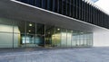 Empty floor and modern office buildings exterior Royalty Free Stock Photo