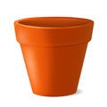 Empty flowerpot vector illustration