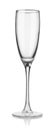 Empty flute champagne glass