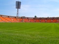Empty football field