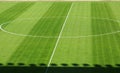 Empty football soccer field