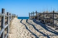 Empty Footpath to Beach at Sandbridge in Virginia