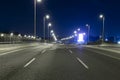 Empty Freeway At Night,