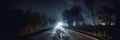 Empty freeway at night. generative ai Royalty Free Stock Photo