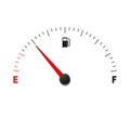 fuel gauge meter Royalty Free Stock Photo