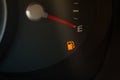 Fuel indicator at empty position Royalty Free Stock Photo