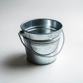 Empty Galvanized Metal Bucket Royalty Free Stock Photo