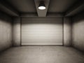 Empty garage Royalty Free Stock Photo